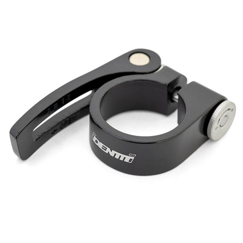 QR Seat ClampAlloy with QR lever.Black. 4 sizes. 45g