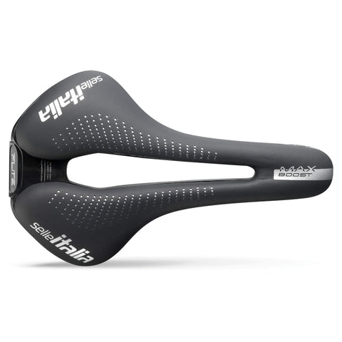 Selle Italia Max Flite Boost Gel TI316 Superflow Saddle: BLACK L3