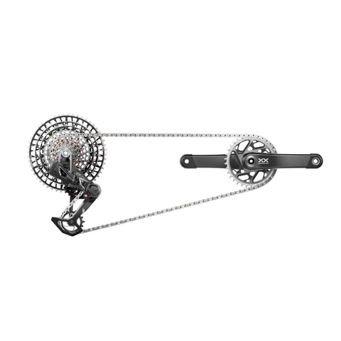 SRAM XXSL T-Type Eagle Transmission AXS Groupset (RD W/Battery/Charger/Cord, EC Pod Ult, FC XXSL Q174 55mm Chainline Dub W/DM 34T CR, CN 126L, CS XS-1299 10-52T) 2023:  170MM