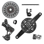 SRAM X0 T-Type Eagle E-MTB Brose Transmission AXS Groupset (RD w/Battery/Charger/Cord, EC POD Ult, FC X0 Brose ISIS 160 w/cap, CR T-Type 36T,Clip-on Guard, CN 126l, CS XS-1295 10-52t) 2023:  36T