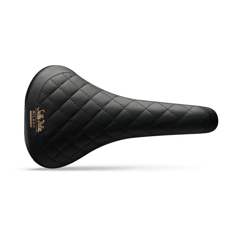 Selle Italia Turbo Bonnie Vintage Saddle: BLACK L1