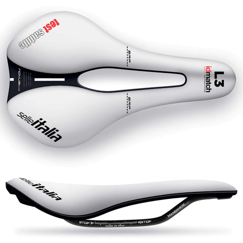 Selle Italia Novus Boost Evo TM Superflow Test Saddle: WHITE L3