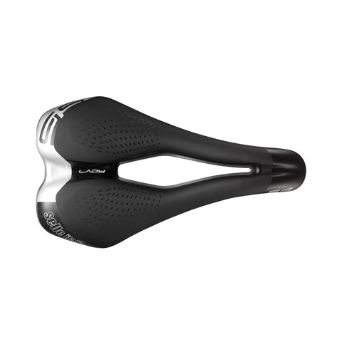 Selle Italia S5 Lady Superflow Commuter Saddle: BLACK S3