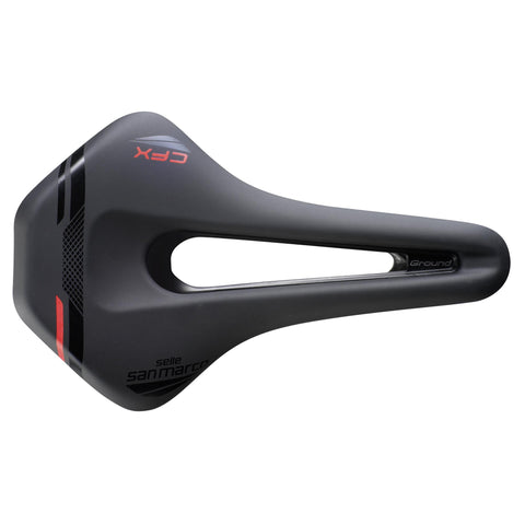 Selle San Marco GrouND Carbon FX Saddle: BLACK/BLACK NARROW (S3)