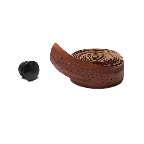 Selle San Marco Bottega Leather Handlebar Tape 2023: HONEY/STITCHED