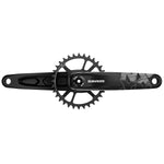 SRAM CRANK NX EAGLE BOOST 148 DUB 12S W DIRECT MOUNT 32T X-SYNC 2 STEEL CHAINRING BLACK (DUB CUPS/BEARINGS NOT INCLUDED): BLACK 165MM