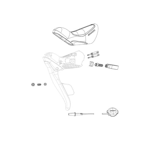 SRAM SPARE - SHIFTER SPRING AND ACTUATOR RED ETAP LEFT/RIGHT QTY 1: BLACK