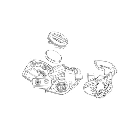 SRAM EC AXS Pod Rocker HMI Paddle Upgrade (Including Pin, Screws, Panel):  LEFT