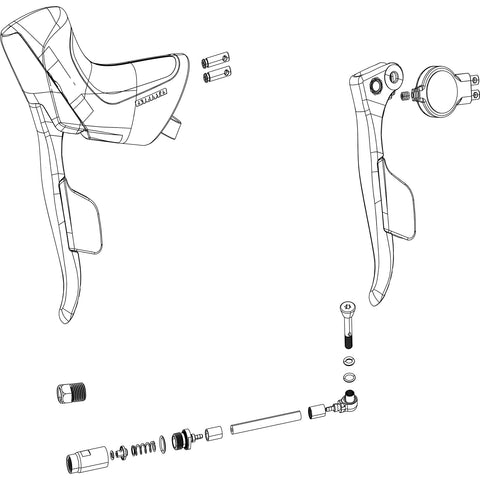 SRAM SPARE - ED EXHANGE KIT SHIFTER AND BRAKE FORCE ETAP AXS DISC RIGHT (INCLUDING HOOD):