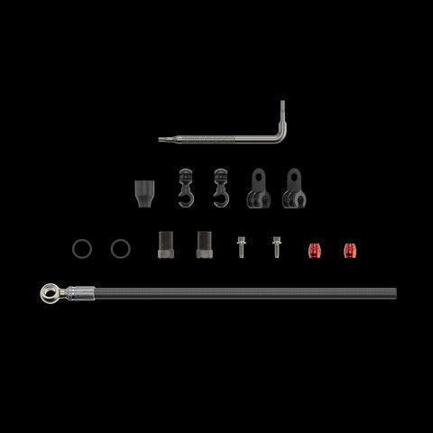 SRAM Spare - Disc Brake Hydraulic Hose Kit - Silver Banjo -2000mm (Inc. Banjo, Fittings) - Xx,Juicy5/7/,Guide R/Rs/Rsc/Ult (B1),Guide T(A1),G2 Rsc/Ult, Mavenult/Slv(A1): BLACK 2000MM