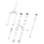 Rockshox Spare - Fork CSU - Debonair 27.5/29B 44 Off-Set - 69OD - 1.8 Taper (No Gradients) - Lyrik C3+/Yari B3+ (2020+): DIFFUSION BLACK