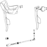 SRAM Ed Reach Adjust Cover Brake Lever - Red E1 Ed - Qty2: