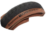 KHE MAC X Sandoval Limited Edition BMX Park Folding Tyre 20 x 2.25 (62-406) - Black / Gum- 100psi (PRE-ORDER ETA TBC)