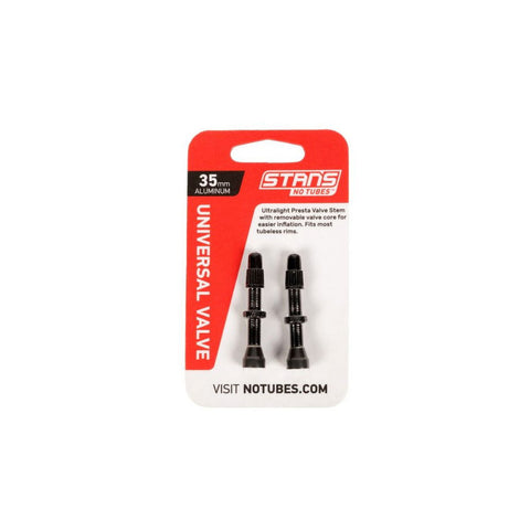 DISCONT - VALVE STEM PAIR UNI AL PRESTA 35MM BLACK
