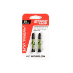 Stans NoTubes - VALVE STEM PAIR UNI AL PRESTA 35MM GREEN