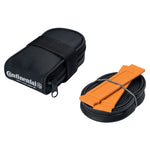 Continental Road Saddle Bag with Race 700 x 20-25 Presta 60mm Valve Tube and 2 Tyre Levers: BLACK