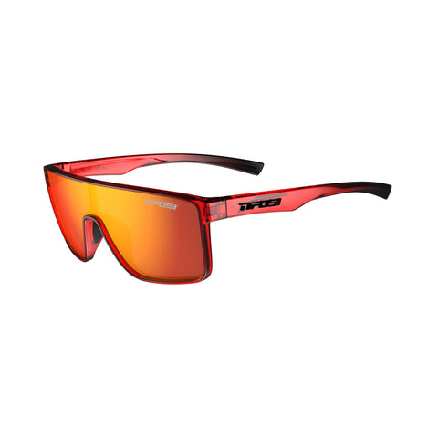 Tifosi Sanctum Single Lens Sunglasses 2024: CRYSTAL RED FADE