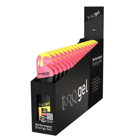 TORQ ENERGY GEL (15X 45G): RHUBARB & CUSTARD