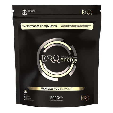 TORQ Natural Energy Drink (1 x 500g): VANILLA POD