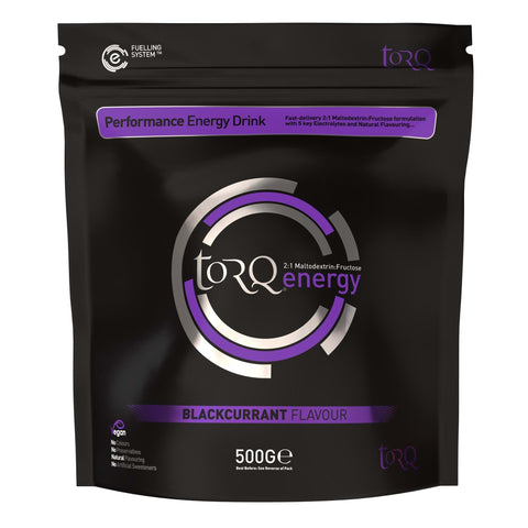TORQ Natural Energy Drink (1 x 500g): BLACKCURRANT