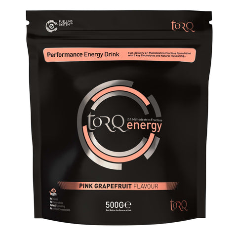 TORQ Natural Energy Drink (1 x 500g): PINK GRAPEFRUIT