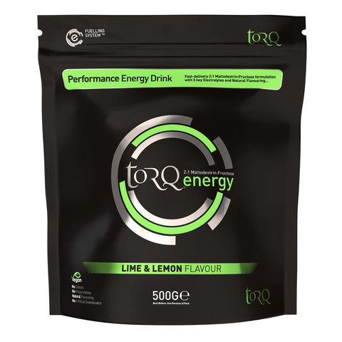 TORQ Natural Energy Drink (1 x 500g): LIME & LEMON