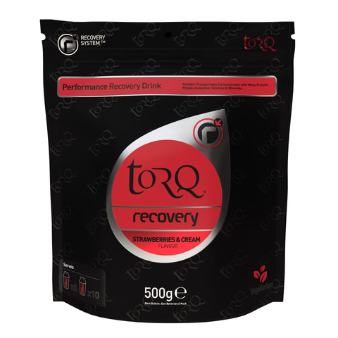 TORQ Recovery Drink (1 x 500g): STRAWBERRIES & CREAM