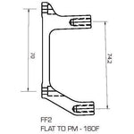 TRP - Adapter FF2 - Flat Mount - 160mm Front