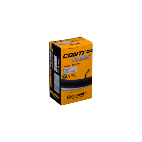 Continental Compact Tube - Schrader 34mm Valve 45 degree: BLACK 10/11/12"