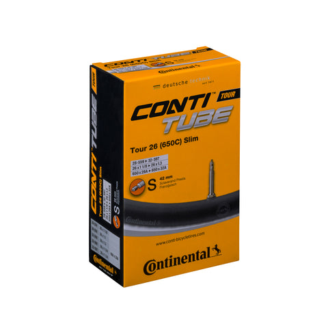 Continental Tour Tube - Presta 42mm Valve: BLACK 700X28-37C
