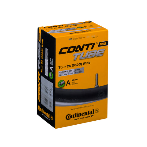 Continental Tour Tube - Schrader 40mm Valve: BLACK 28X1.75-2.50"