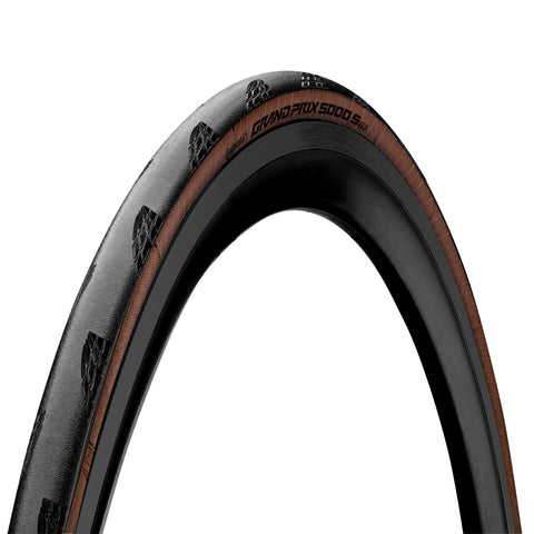 Continental Grand Prix 5000S Tubeless Ready Tyre - Foldable Blackchili Compound 2021: BLACK/TRANSPARENT 27.5X1.2" (650X30B)