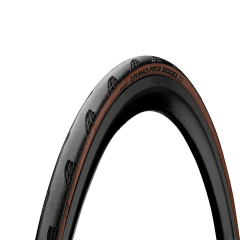 Continental Grand Prix 5000 Tyre - Foldable BlackChili Compound Black/Transparent: BLACK/TRANSPARENT 700X28C