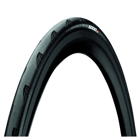Continental Grand Prix 5000 Tyre - Foldable BlackChili Compound: BLACK/BLACK 700X25C