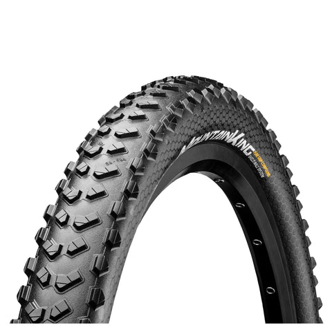 Continental Mountain King ShieldWall Tyre - Foldable PureGrip Compound: BLACK/BLACK 27.5X2.60"