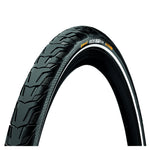 Continental RIDE City Reflex Tyre - Wire Bead: BLACK/BLACK REFLEX 700X47C (45C)
