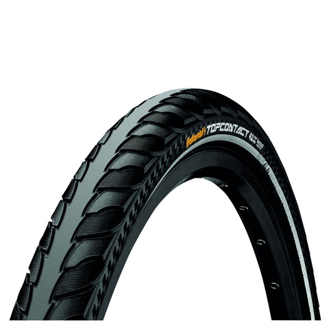 Continental Top CONTACT II Reflex Tyre - Foldable: BLACK/BLACK REFLEX 700X35C