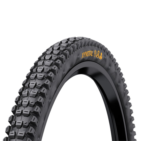 Continental Xynotal Downhill Tyre - Soft Compound Foldable 2022: BLACK & BLACK 29X2.40"