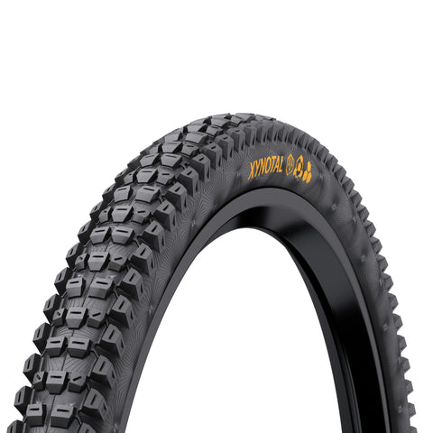 Continental Xynotal Downhill Tyre - Supersoft Compound Foldable 2022: BLACK & BLACK 29X2.40"