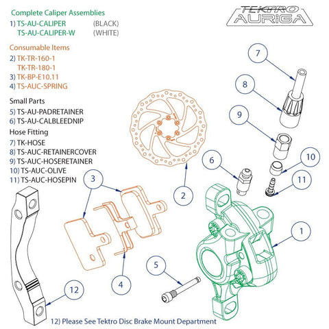 TEKTRO SPARES - AUC - Caliper Bleed Nipple