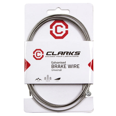 Clarks Universal Galvanised Inner Brake Wire L2000mm Fits All Major Systems: