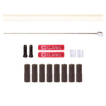 Clarks Universal S/S Front & Rear Gear Cable Kit w/SP4 White Outer Casing: