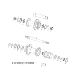 SRAM SPARE - WHEEL SPARE PARTS KIT FREEHUB BODY X-9/X-7/RISE 40,: