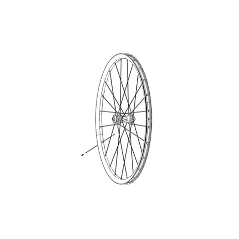 SRAM SPOKES & NIPPLES ROAM 50 27.5 STRAIGHT-PULL EXTERNAL BLACK 281MM (3PCS): BLACK