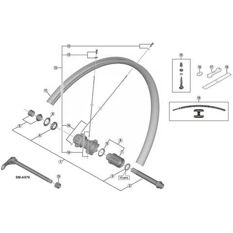 SPRE WHM8000-TL 29er spoke 300 mm