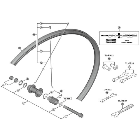 SPRE WHMT500 complete hub axle