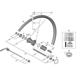 SPRE WHRS300 complete hub axle 141mm
