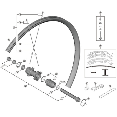 SPRE WH-RX570-TL nipple and rim washer
