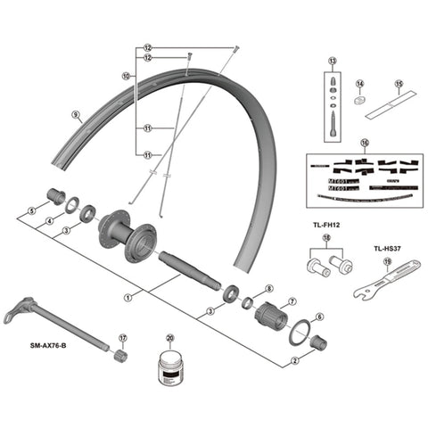 SPRE WHMT601-TLR12-275 spoke 267.5mm