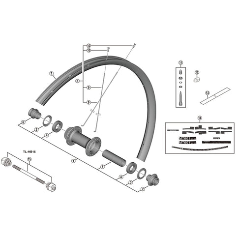 SPRE WHMT601-TLF15-29 spoke 290mm